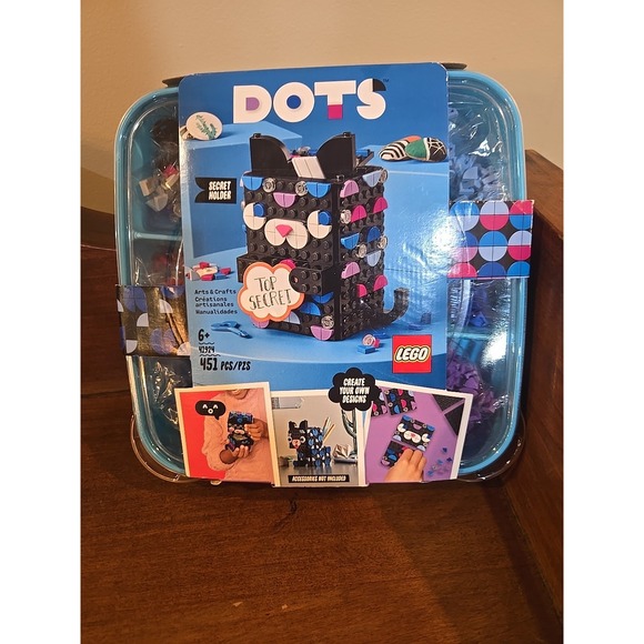 New LEGO 41924 Dots Black Cat Secret Holder Pencil Set Retired Factory Sealed